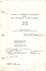 Grumman American AG-5B Tiger Pilot Operating Handbook