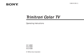 Sony Trinitron KV-21B80 Operating Instructions Manual