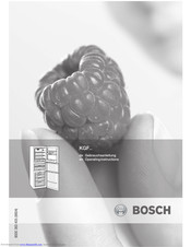 Bosch KGF76E45 Operating Instructions Manual