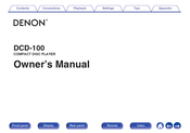Denon DCD-100 Owner's Manual
