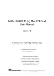 MTI MB2411H User Manual