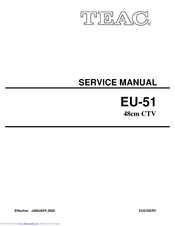 Teac EU-51 Service Manual