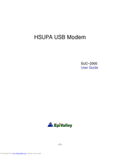 EpiValley SUC-2000 User Manual