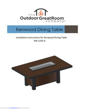 Outdoor GreatRoom Company KW-1242-K Installation Instructions Manual