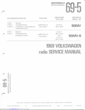 Motorola 9SMV-6 Service Manual