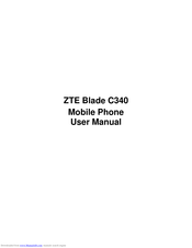 Zte Blade C340 User Manual