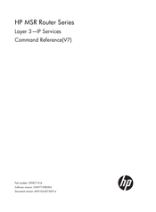 Hp MSR Series Command Reference Manual