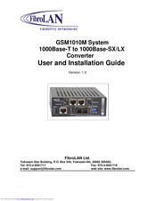 FibroLAN GSM1010M User And Installation Manual