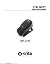 X-Rite Ci52 User Manual