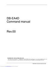Toshiba DB-EA4D Command Manual