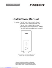 Faber FWH OTTIMO 502PL Instruction Manual