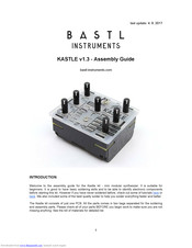 Bastl Instruments KASTLE v1.3 Assembly Manual