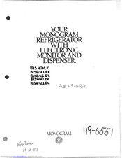 Monogram BISW42EK Manual