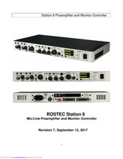 Rostec Station 6 Manual