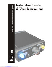 GreenHalse Electronics RComLow Installation Manual & User Manual