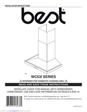 Best WC53I SERIES Installation Instructions Manual
