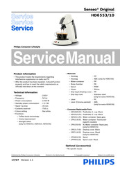 Philips HD6553/10 Service Manual
