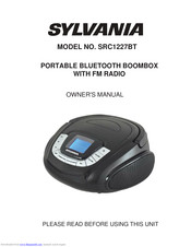 Sylvania SRC1227BT Owner's Manual