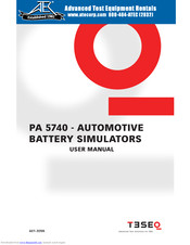 Teseq PA 5740 User Manual