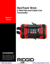 RIDGID NaviTrack Brick Operator's Manual