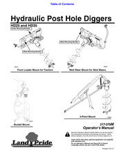 Land Pride Post Hole Diggers HD35 Operator's Manual
