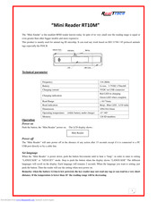RealTrace Mini Reader RT10M User Manual