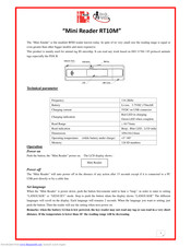 SwissPlusID Mini Reader RT10M User Manual