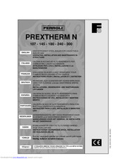 Ferroli PREXTHERM N 145 Operating, Installation And Maintenance Instructions