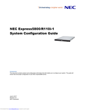 NEC R110i-1 System Configuration Manual