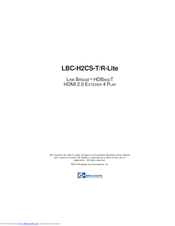Broadata LBC-H2CS-T/R-Lite User Manual