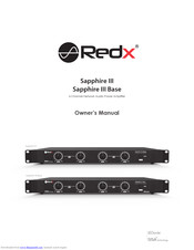 Redx sapphire iii Owner's Manual