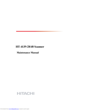 Hitachi HT-4139-48 Maintenance Manual