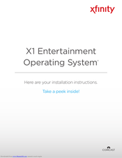 Comcast X1 Entertainment Operating System Installation Instructions Manual
