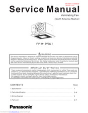 Panasonic FV-1115VQL1 Service Manual