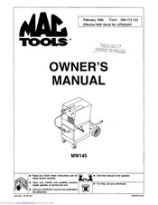 Mac Tools MW145 Owner's Manual
