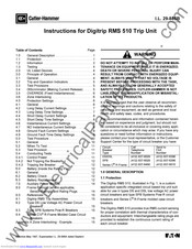 Eaton Digitrip RMS 510 LS Instruction Manual