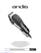 Andis AAC-1 Use & Care Instructions Manual