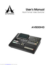 A SYSTEMS AV500HD User Manual