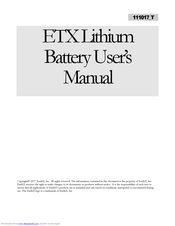 EarthX ETX18C User Manual