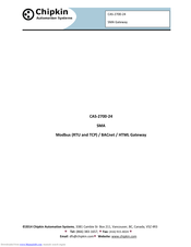 Chipkin CAS-2700-24 User Manual