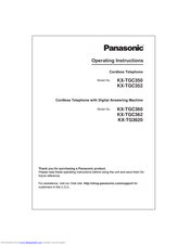 Panasonic Kx Tgc360 Manuals Manualslib