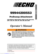 Echo ProSweep Operator's Manual