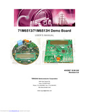 Teridian 71M6513 User Manual