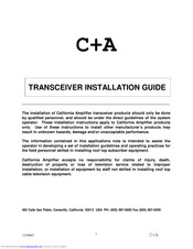 CalAmp 520006-1 Installation Manual