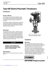 Fisher 646 Instruction Manual