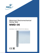 PERCo WMD-06 Assembly And Operation Manual