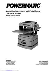 Powermatic 209HH-1 Operating Instructions And Parts Manual