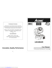 ACME LED-MS25R User Manual