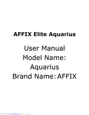 AFFIX Aquarius User Manual