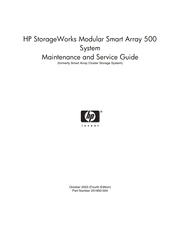 HP StorageWorks MSA500 Maintenance And Service Manual